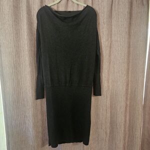 Ann Taylor Grey Sweater Dress XS